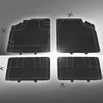 Set de tapis de voiture, 4 pièces