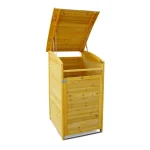 Habillage de poubelle, poubelle d’une capacité de 120 l