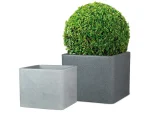 Pot à plantes « Cube », en plastique, carré, à paroi épaisse - Image 3