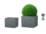 Pot à plantes « Cube », en plastique, carré, à paroi épaisse - Image 9