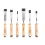 Set de 6 ciseaux à bois