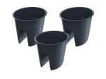 PROSPERPLAST, Jardinière de balcon « Ratolla Railing » aspect rotin, lot de 3 - Image 8