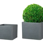 Pot à plantes « Cube », en plastique, carré, à paroi épaisse