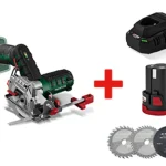 PARKSIDE® Scie circulaire + batterie + chargeur + lames de scie