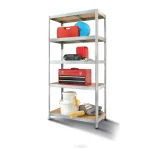 Rayonnage, 5 étagères, 180 x 90 x 45 cm