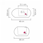 Pot à fleurs »Flow«