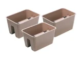 PROSPERPLAST, Jardinière de balcon « Ratolla Railing » aspect rotin, lot de 3 - Image 3