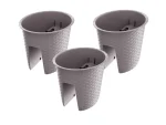 PROSPERPLAST, Jardinière de balcon « Ratolla Railing » aspect rotin, lot de 3 - Image 11