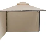 LIVARNO home Tonnelle de jardin, 2,95 x 2,95 x 2,6 m, beige/anthracite