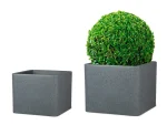 Pot à plantes « Cube », en plastique, carré, à paroi épaisse - Image 13